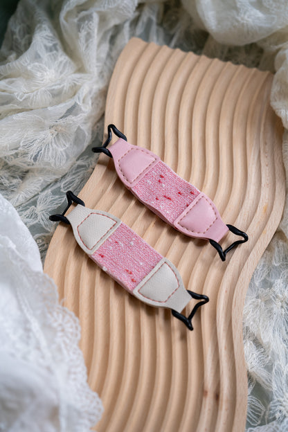 Kittentailor Handmade Strawberry Aura Strap available in 3 colors: Strawberry Cake, Milkshake, and White Chocolate. Our best-selling essential model for avid Kindle users to match their sweet style.